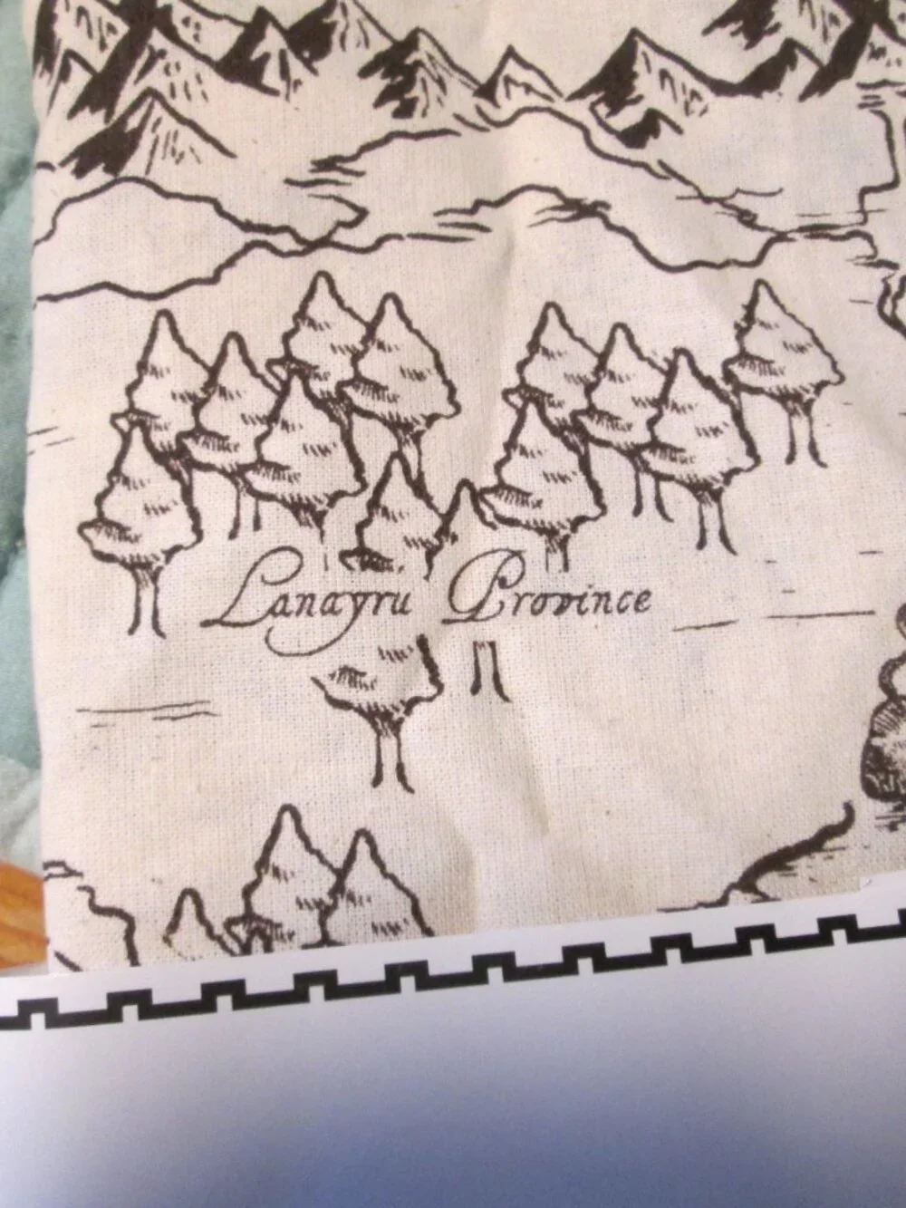 New Map of Hyrule map of zelda tea towel collectible